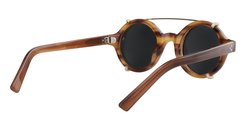 Clip-On Burnt Umber Sunglasses | ZEELOOL UK5