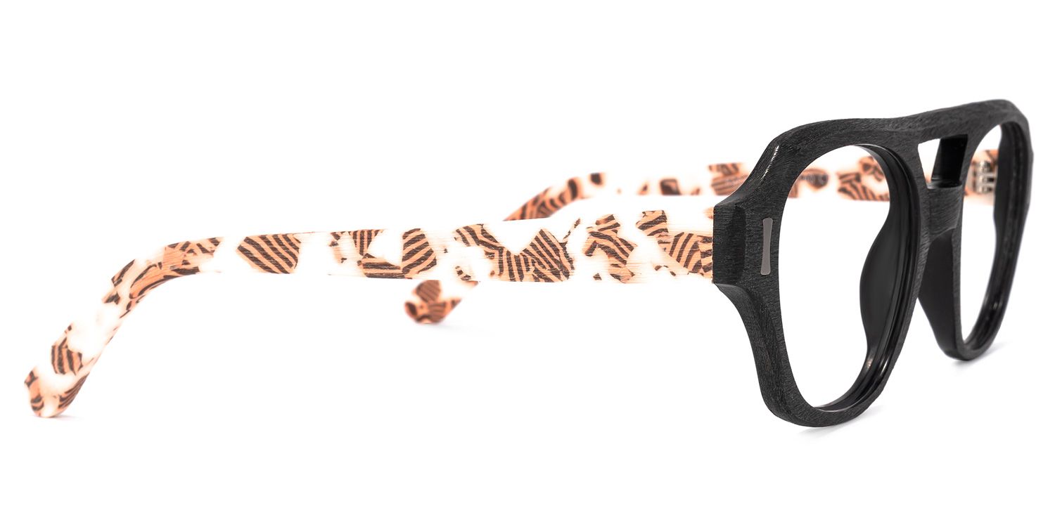 Cordero Round Black Glasses | ZEELOOL UK3