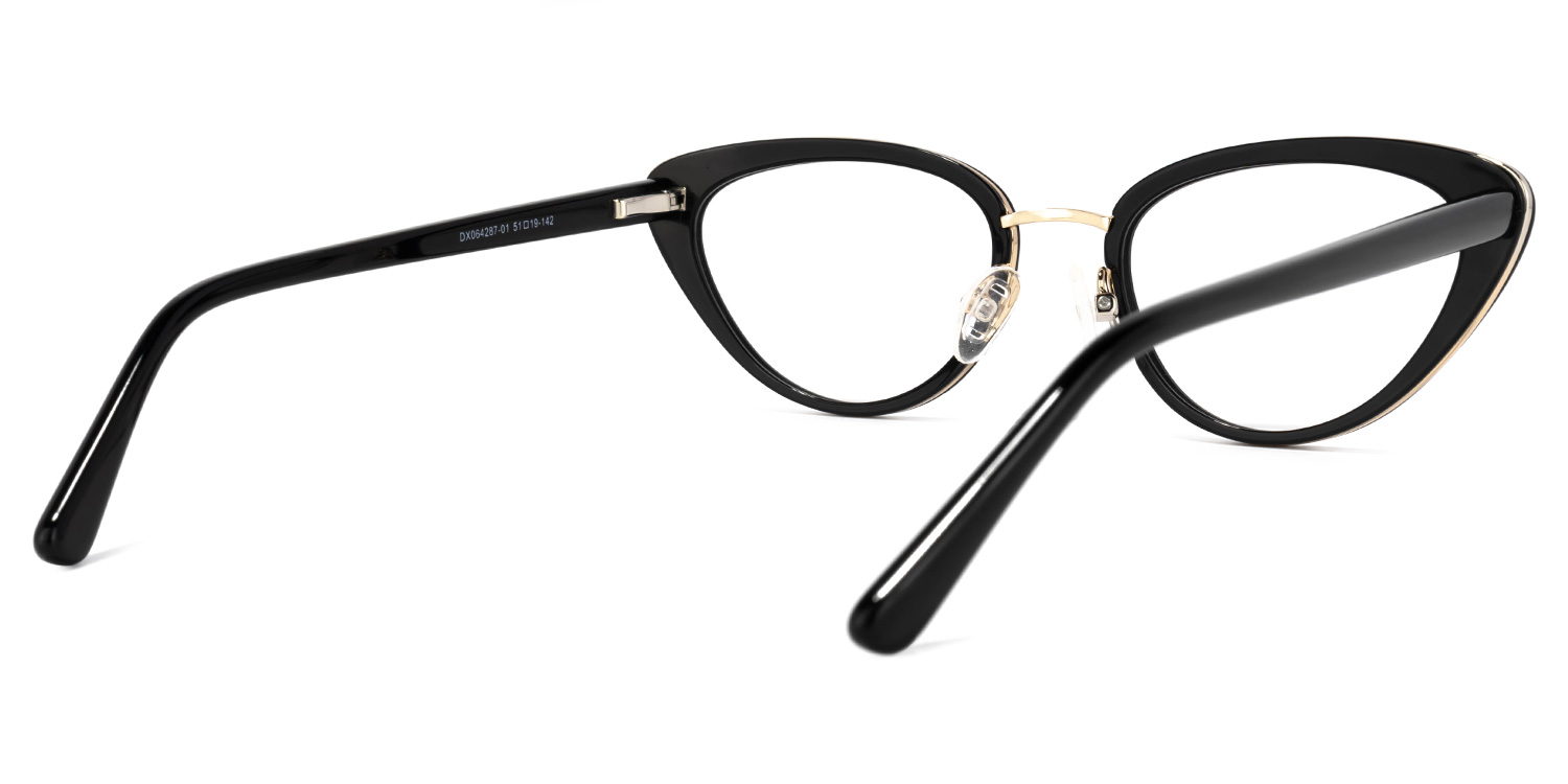 Cosme Cateye Black Glasses | ZEELOOL UK4