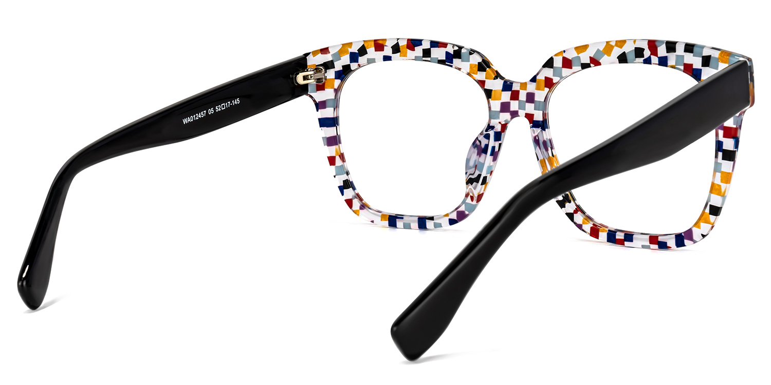Xion Square Colorful-Point Eyeglasses | ZEELOOL UK4