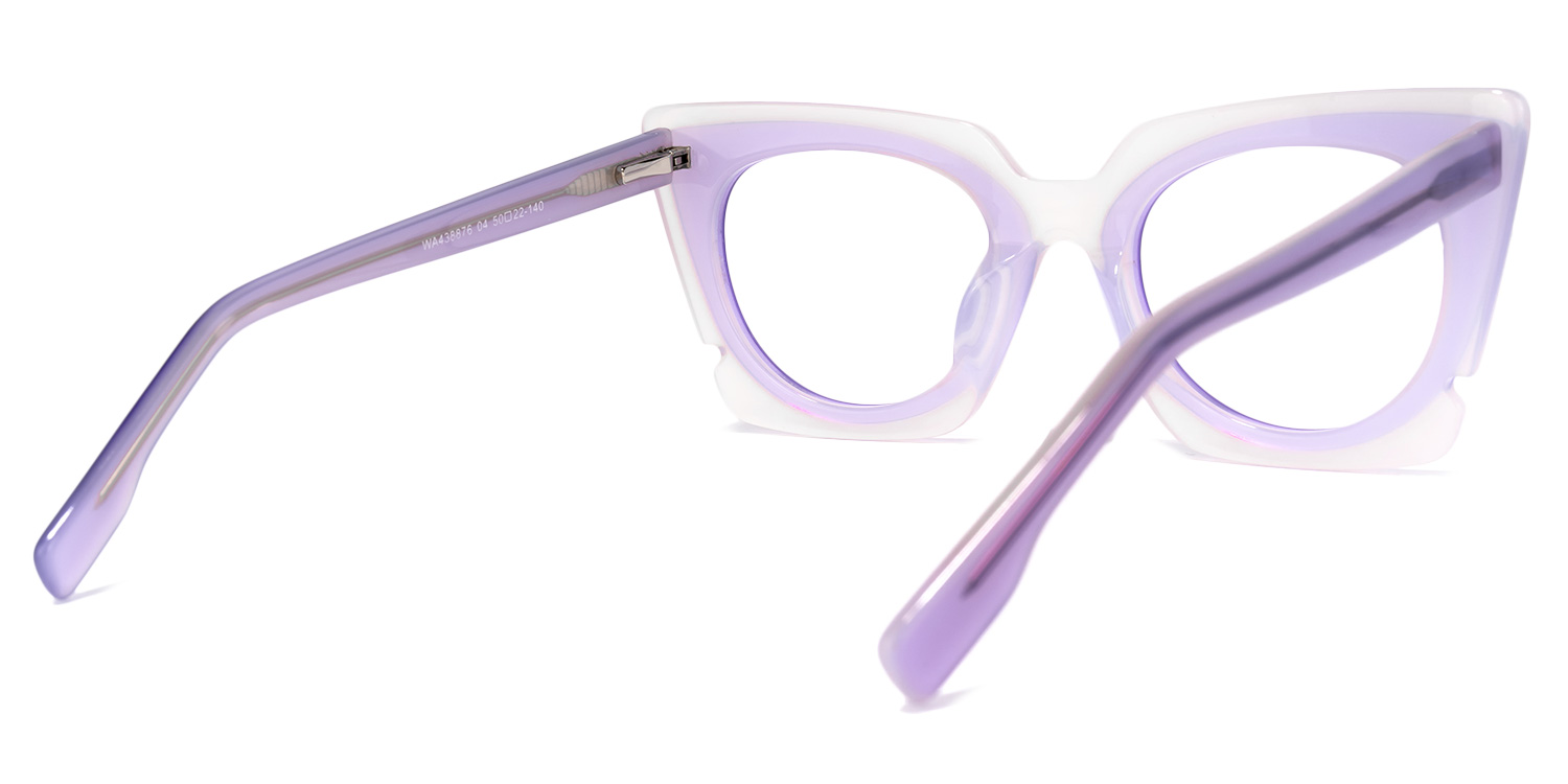 Wingate Cateye Purple Glasses | ZEELOOL UK4