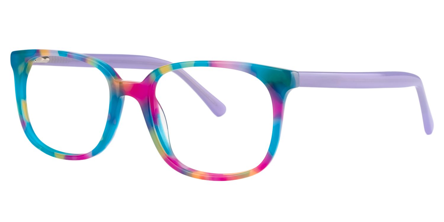 Rectangle Blue Glasses | ZEELOOL UK3