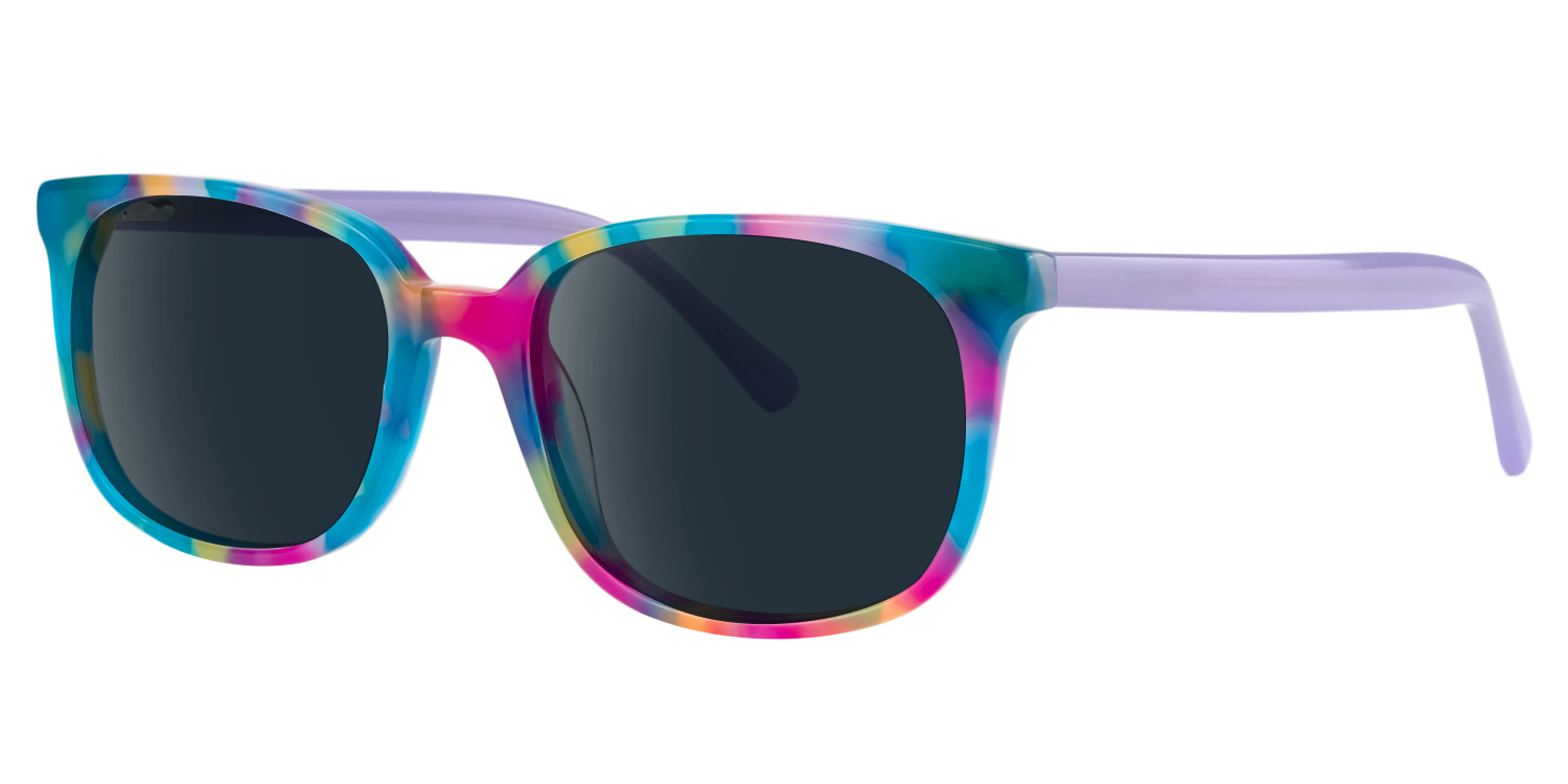 ZEELOOL Angell Rectangle Blue Sunglasses