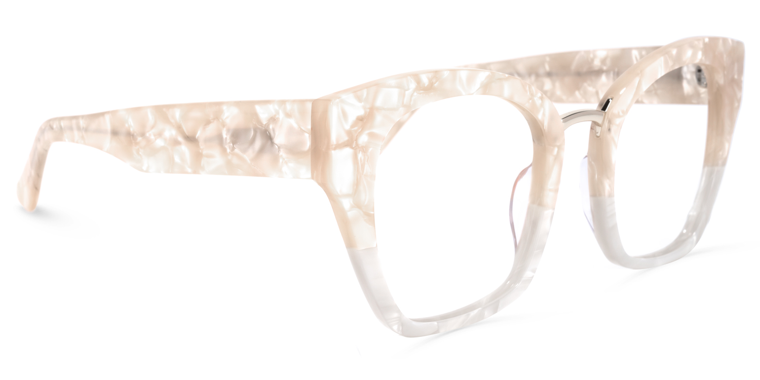 Denis Cat Eye Two-Tone Glasses | ZEELOOL UK2