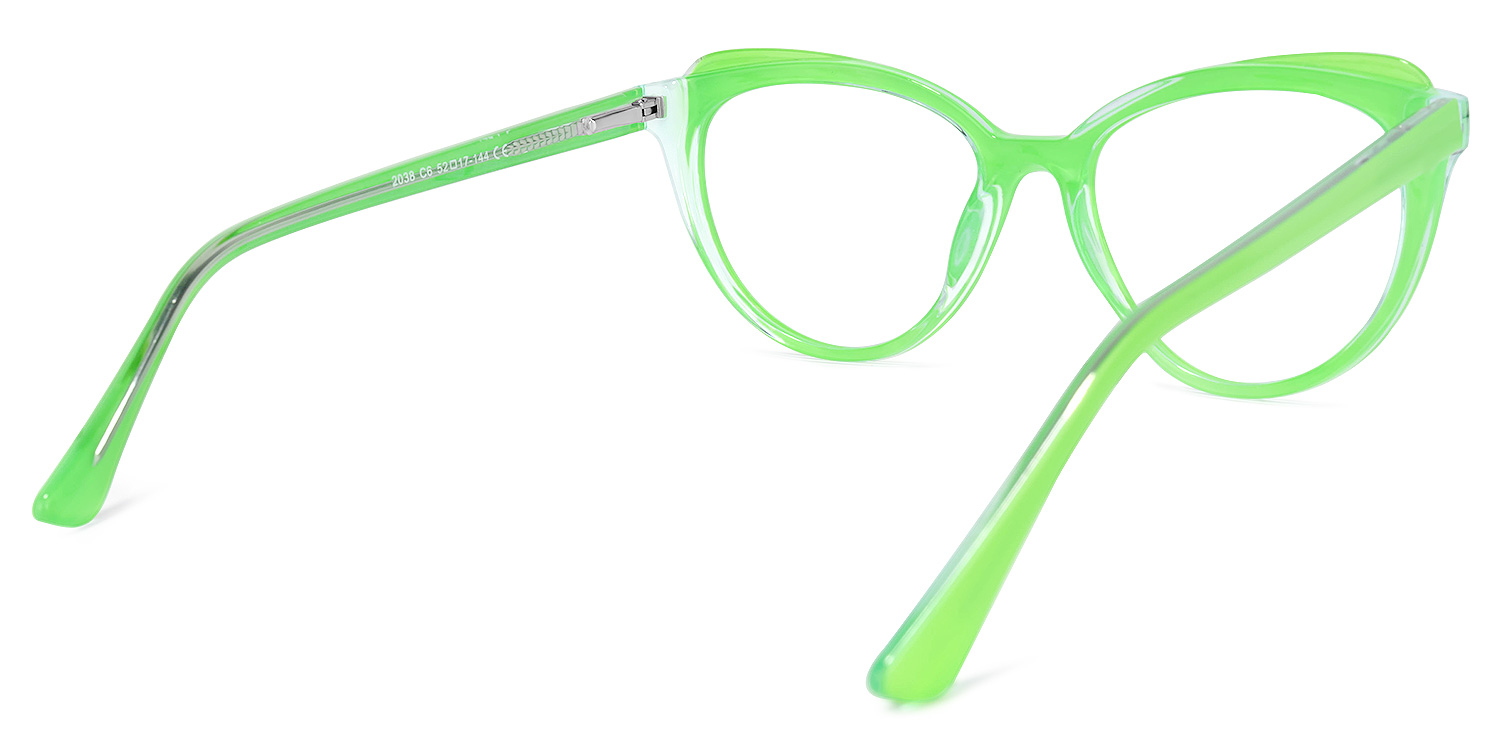 Torrence Cateye Green Glasses | ZEELOOL UK4