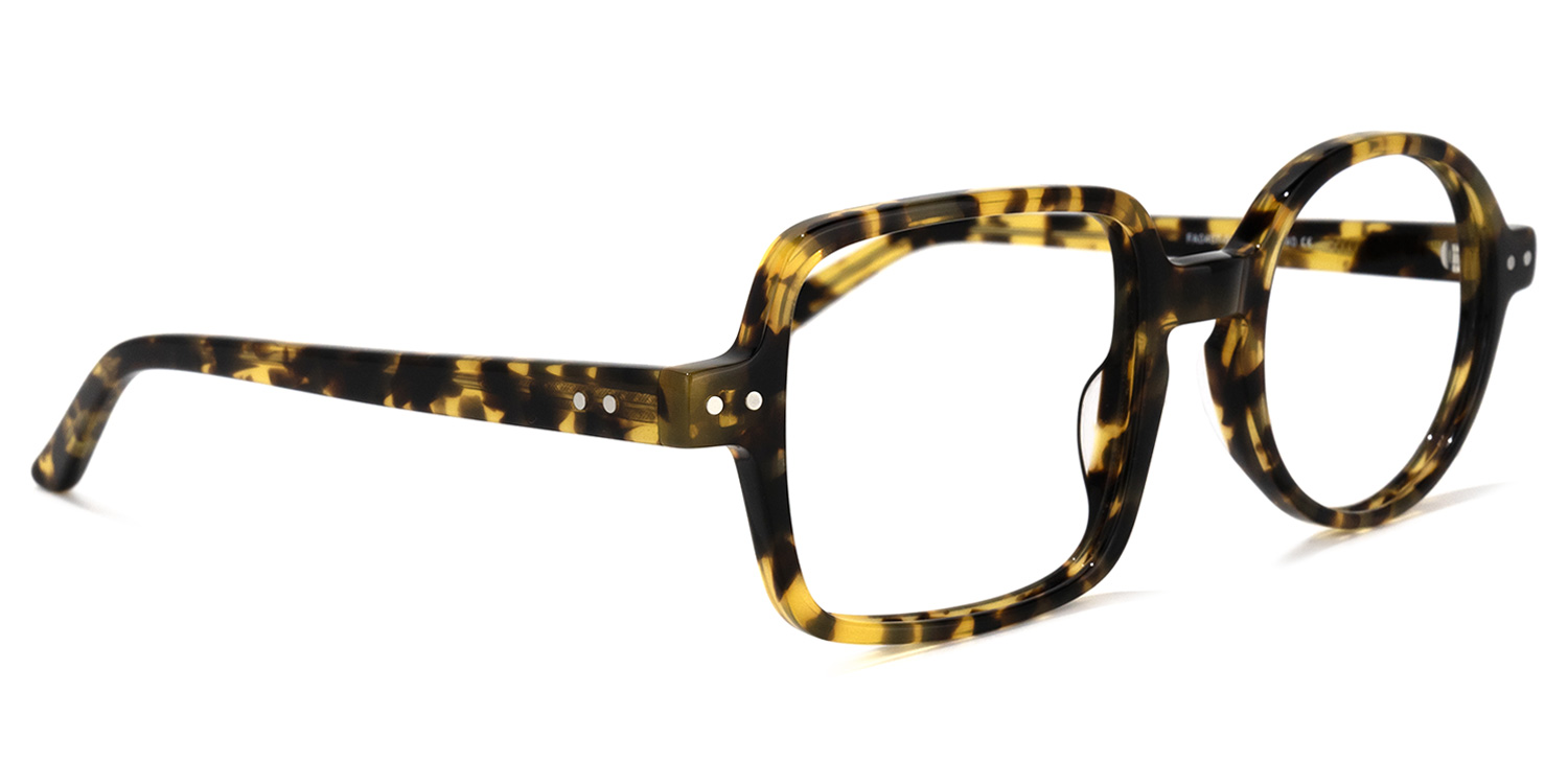 Tony Asymmetric Tortoise Glasses  | ZEELOOL UK2