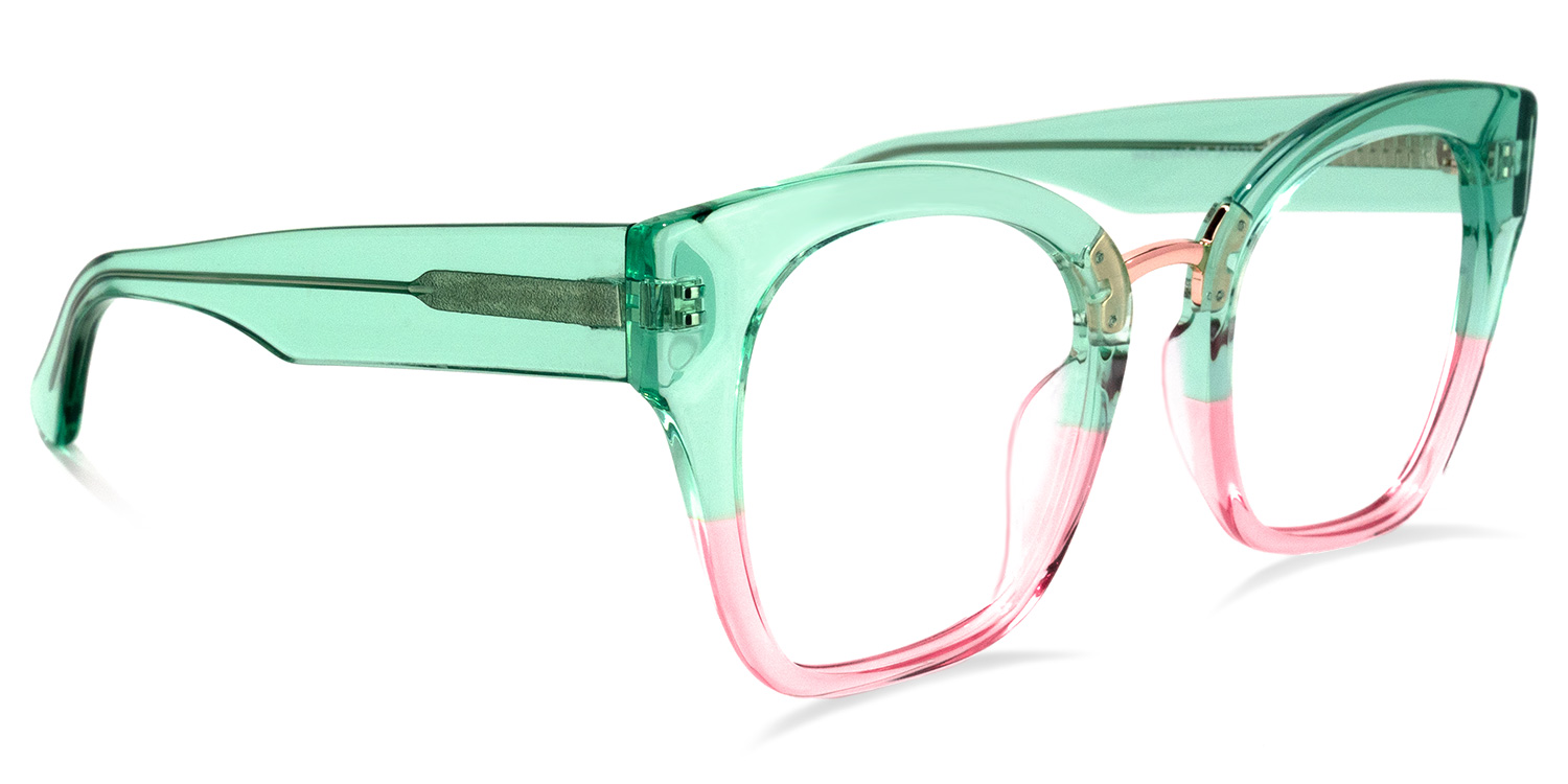 Denis Cat Eye Pink Glasses | ZEELOOL UK2