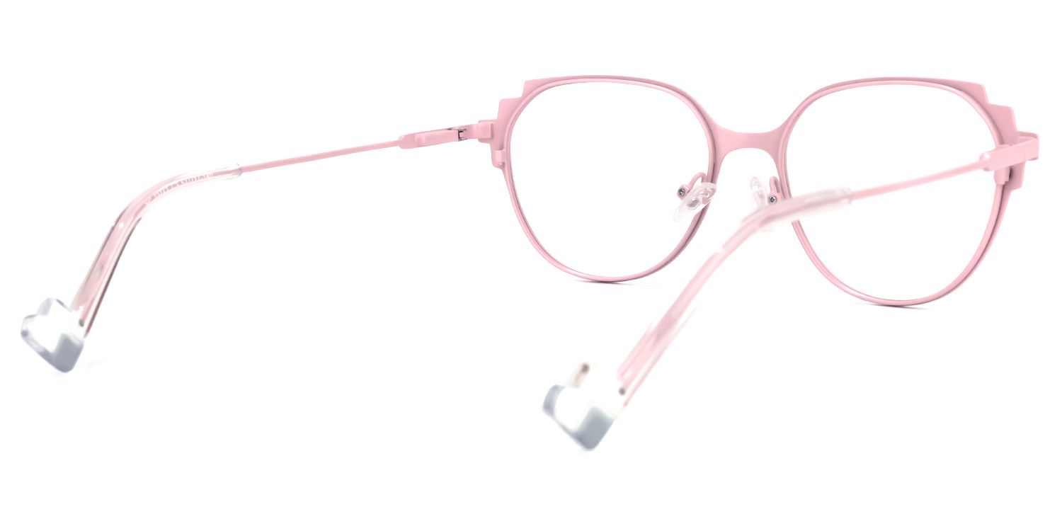 Lalita Geometric Pink Glasses | ZEELOOL UK4