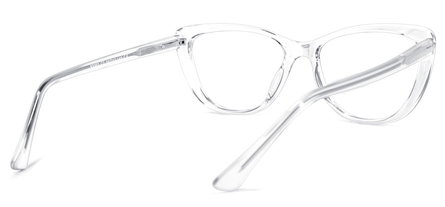 Qamar Cateye Clear Glasses | ZEELOOL UK4
