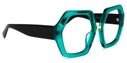 Otero Geometric Peacock-Blue Glasses2