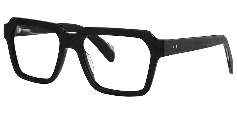 Richard Rectangle Black Glasses2
