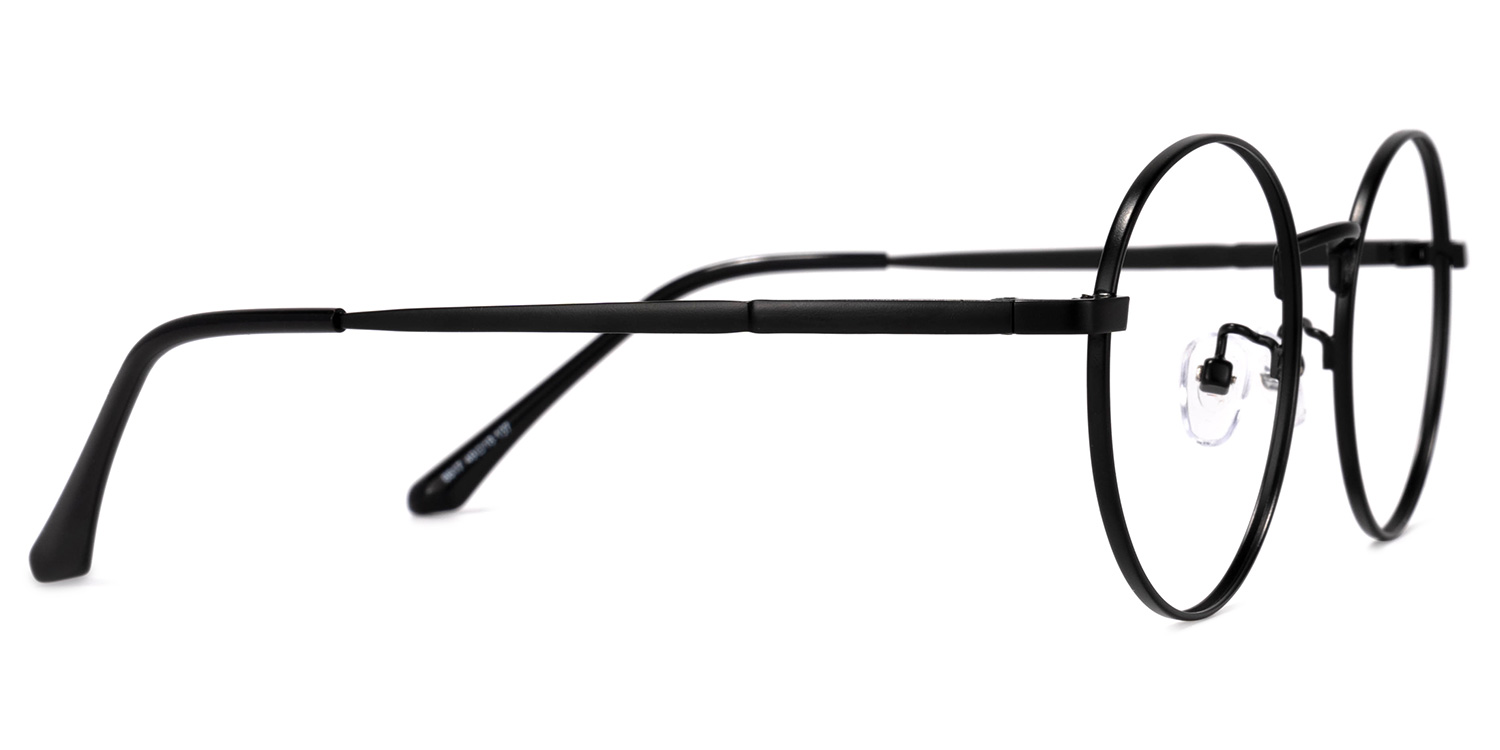 Garbsen Round Black Glasses | ZEELOOL UK3