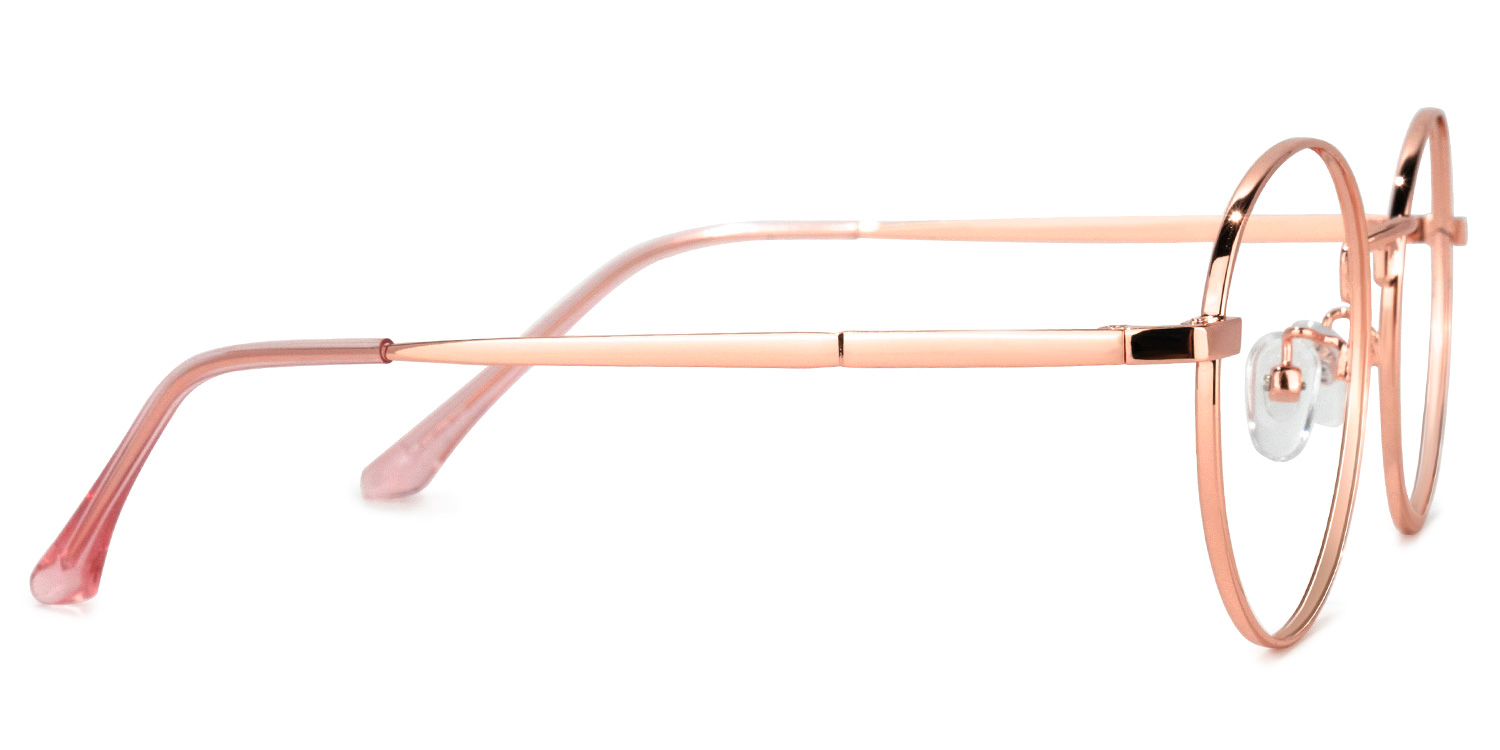 Garbsen Round Rose-Gold Glasses | ZEELOOL UK3
