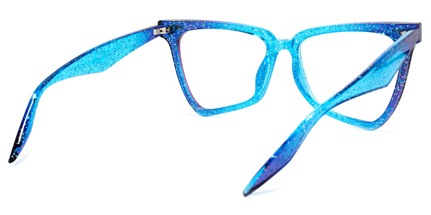 Cicely Geometrical Blue Eyeglasses | ZEELOOL UK5