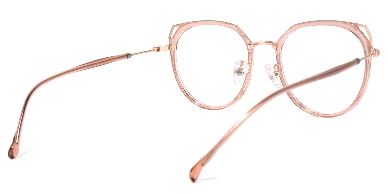 Ofelia Cateye Pink Eyeglasses and Crsystal Frames4