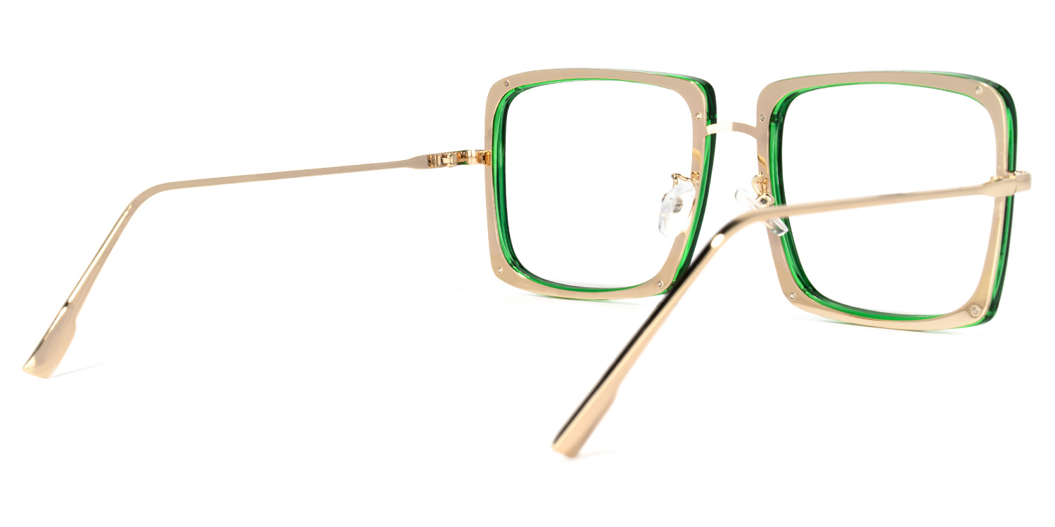 Ashe Square Green Glasses4