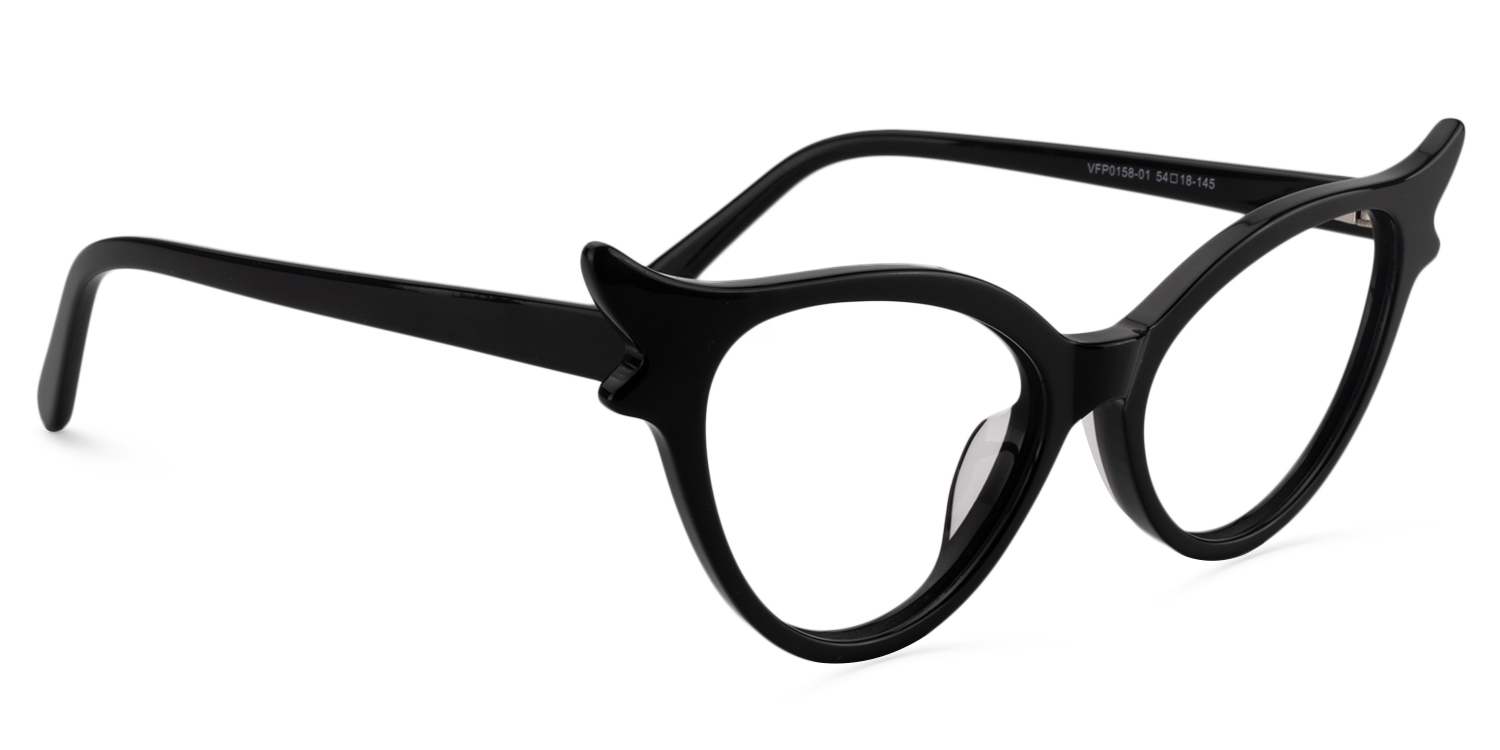 Judy Cat Eye Black Glasses | ZEELOOL UK3