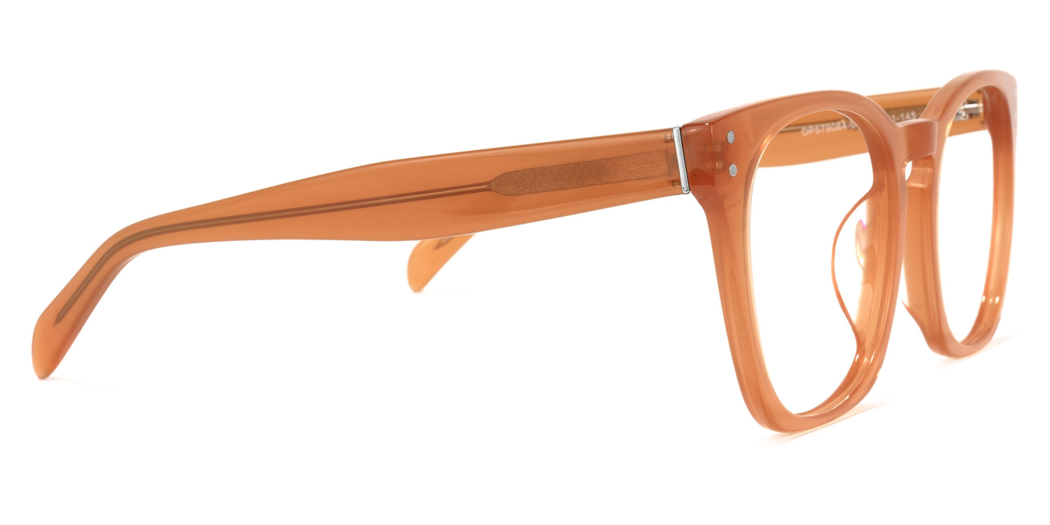 Orion Square Orange Glasses | ZEELOOL UK2