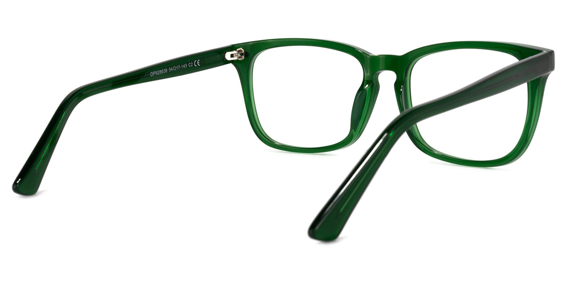 Noel Rectangle Dark-Green Glasses | ZEELOOL UK3