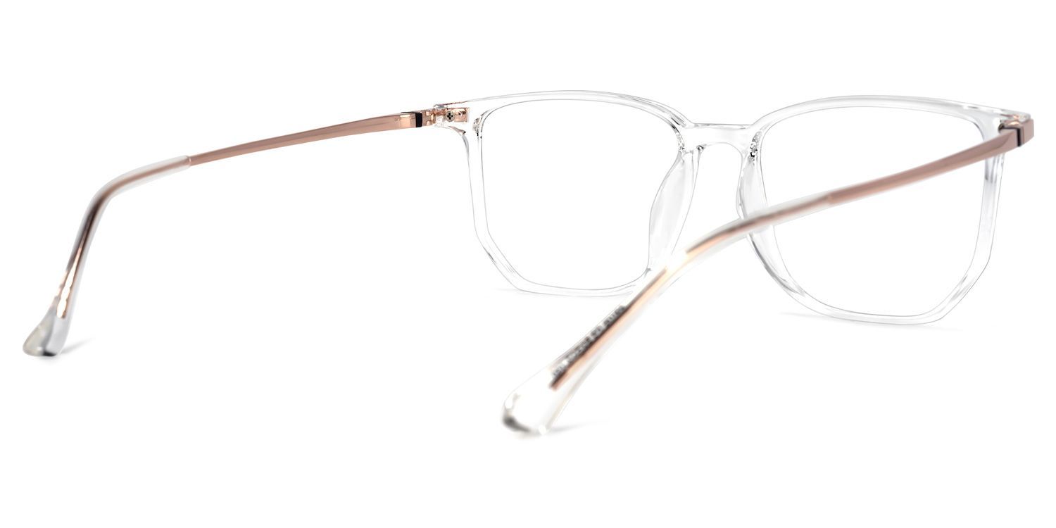 Fezell TR90 Square Clear Frame Glasses | Zeelool Optical4