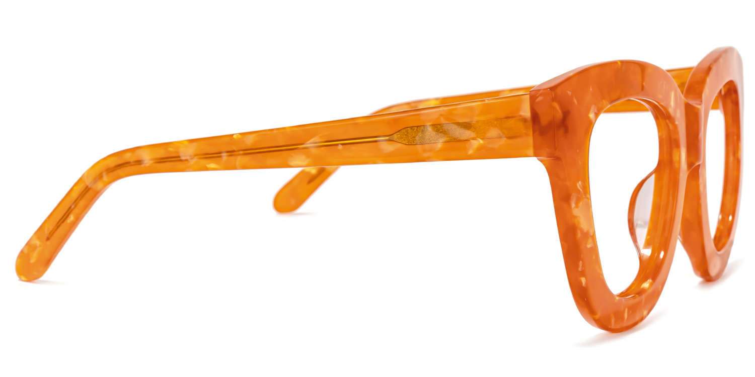 Mercado Cateye Orange Glasses | ZEELOOL UK3