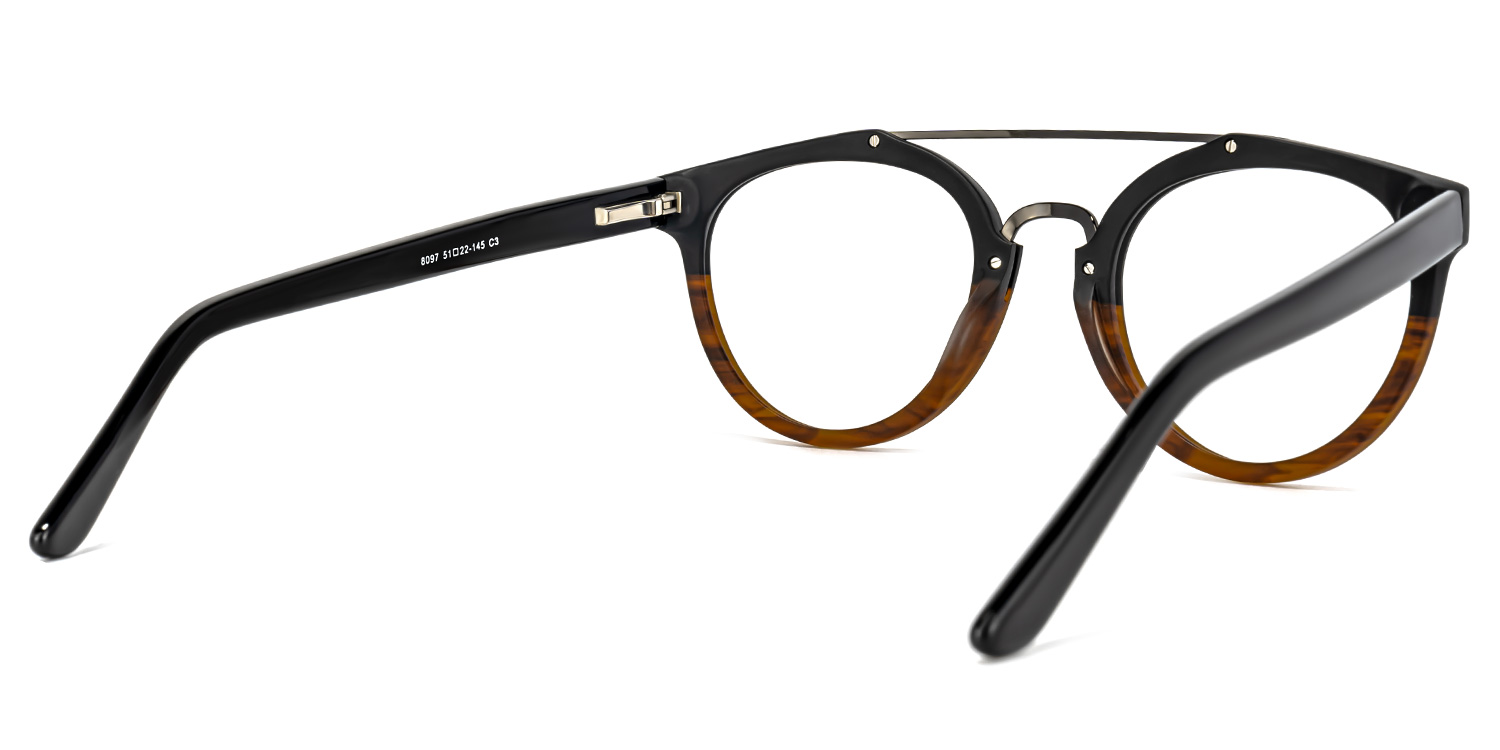 Katrece Round Two-Tone Glasses | ZEELOOL UK4