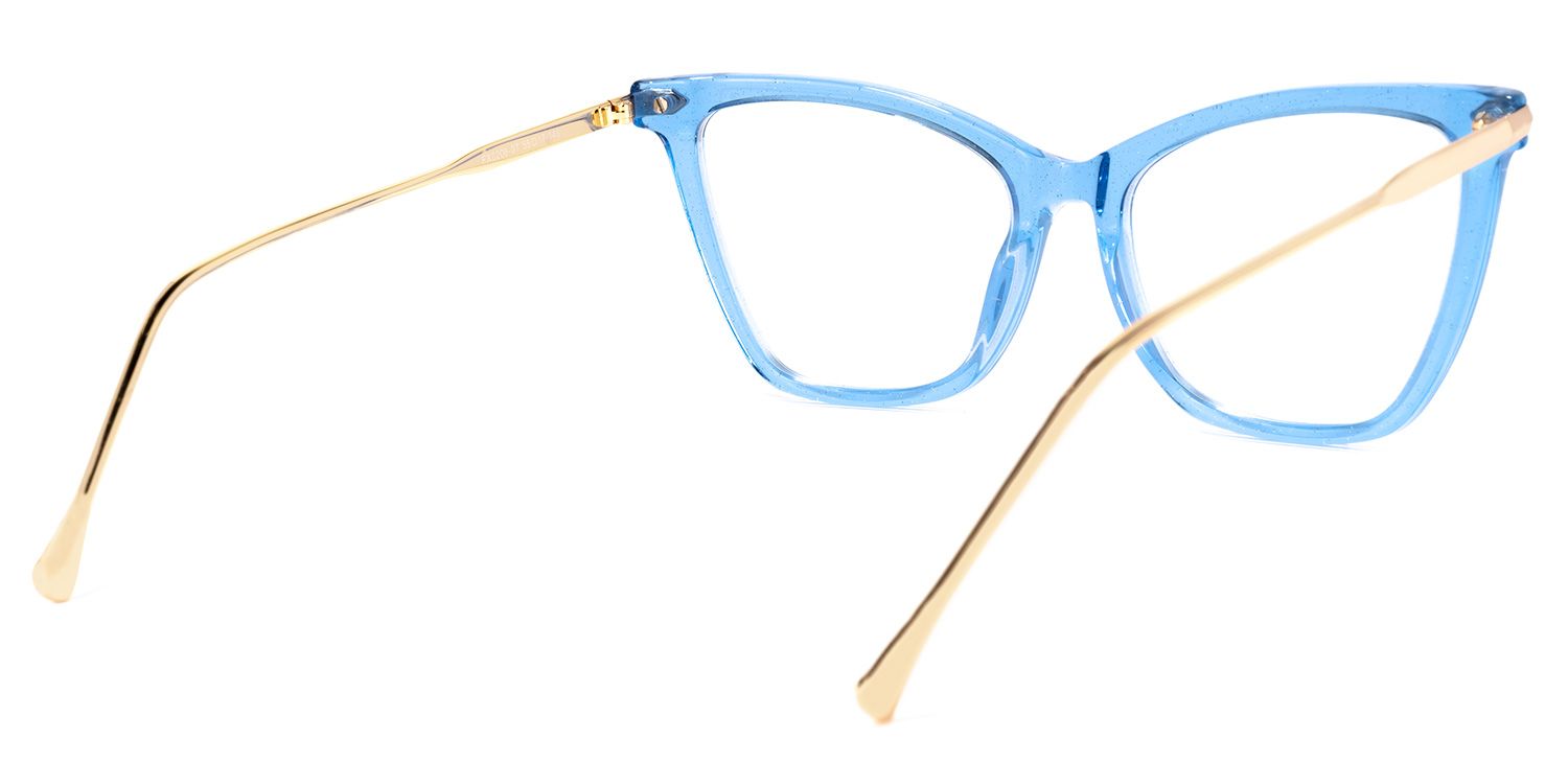 Hilary Butterfly Blue Glasses | Zeelool Glasses3