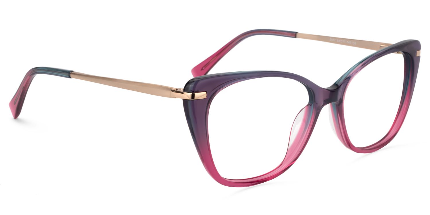 Cat Eye Red Glasses | ZEELOOL UK3