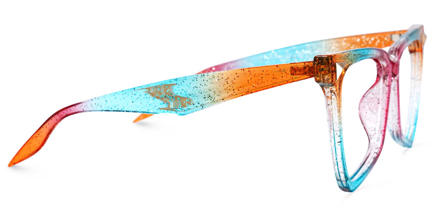 Geometrical Rainbow Eyeglasses | ZEELOOL UK2
