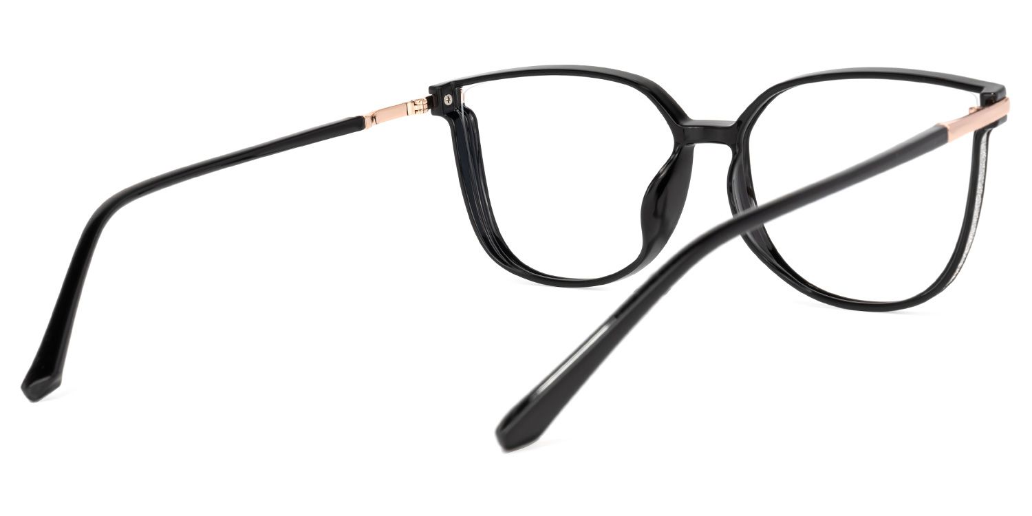 Rodz Square Black Frame Glasses with Prescription Lens6