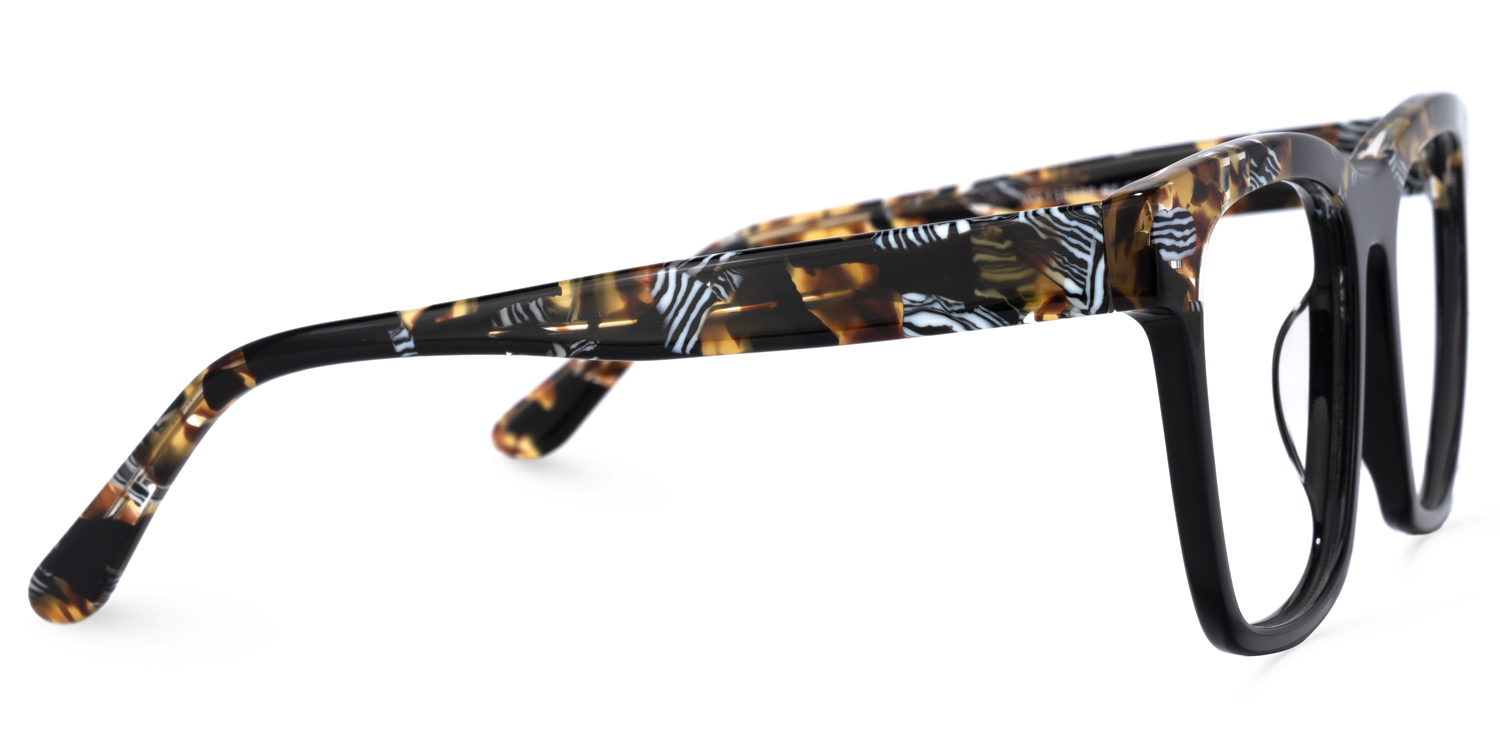 Cohill Square Black Glasses | ZEELOOL UK2