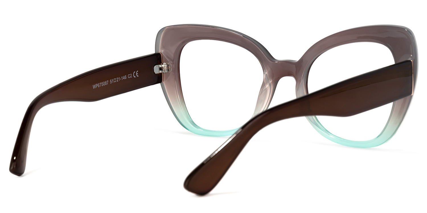 Quanita Cateye Brown Glasses | ZEELOOL UK3
