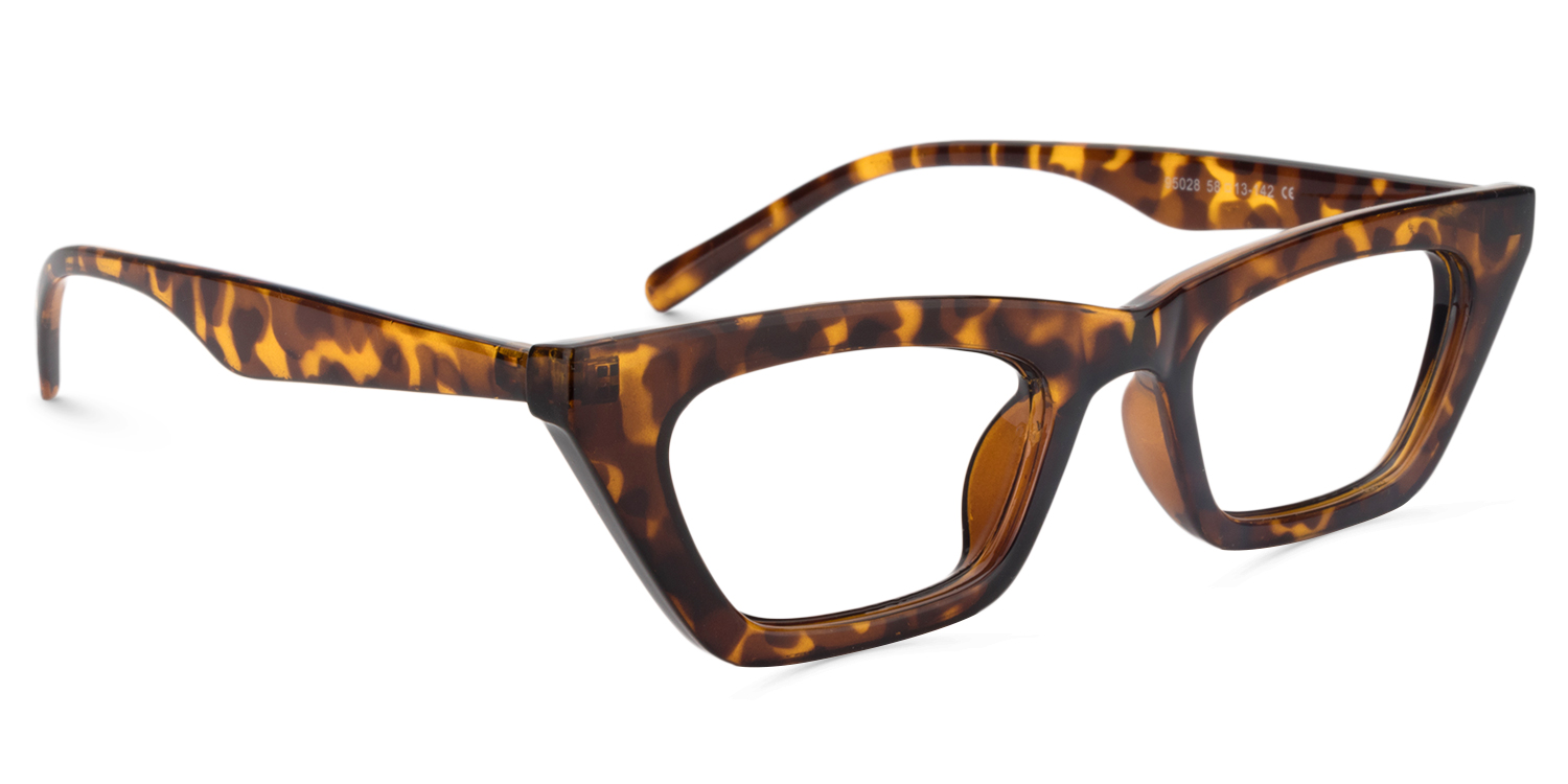 Cat Eye Yellow Tortoise Glasses | ZEELOOL UK3