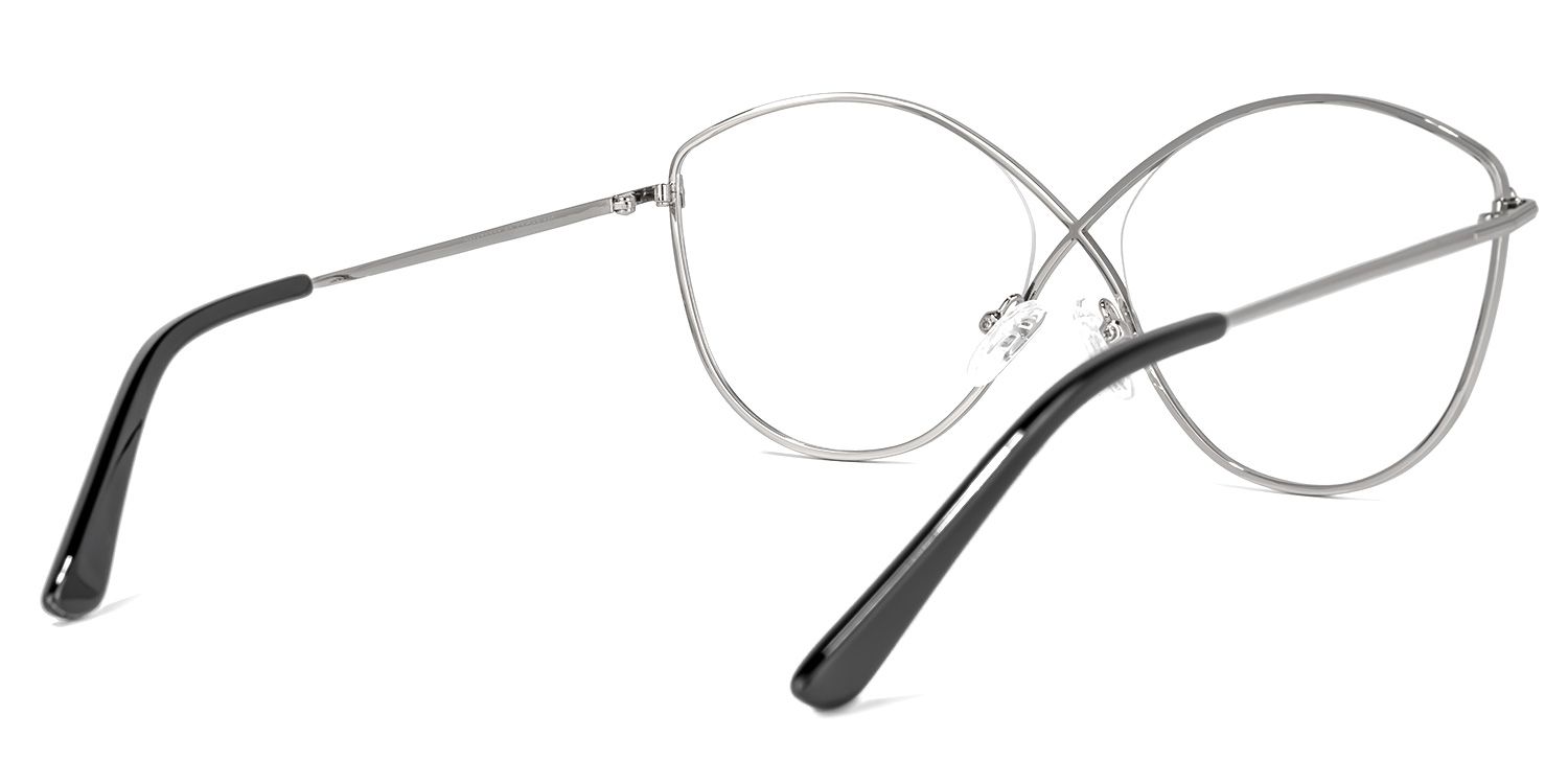 Garcia Geometric Silver Glasses | ZEELOOL UK3