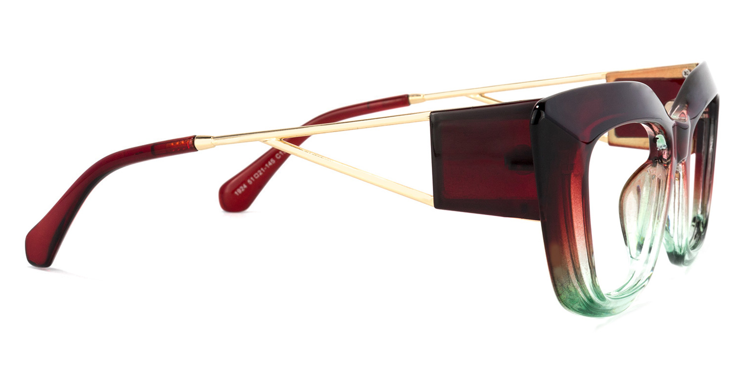 Ferrer Cateye Red Glasses | ZEELOOL UK2