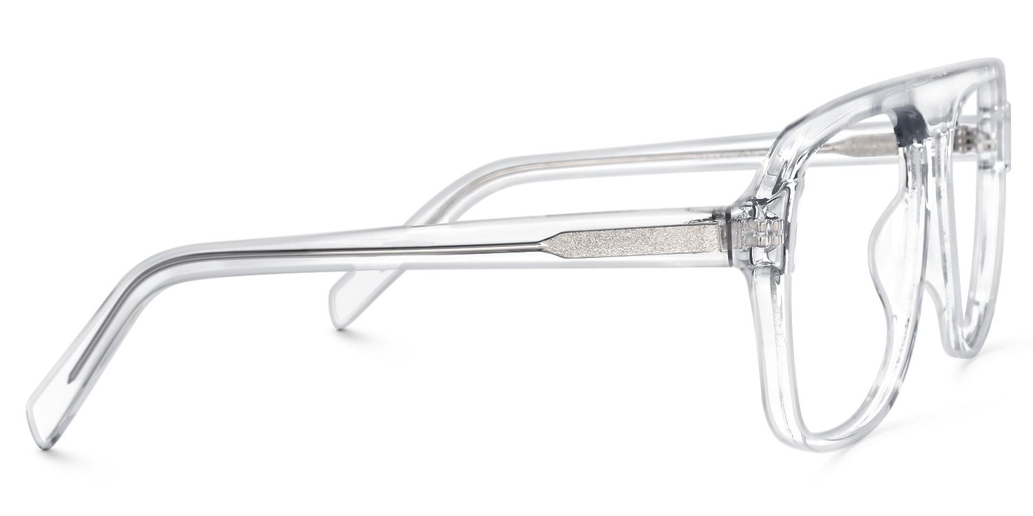 Shane Geometric Clear Glasses | ZEELOOL UK2