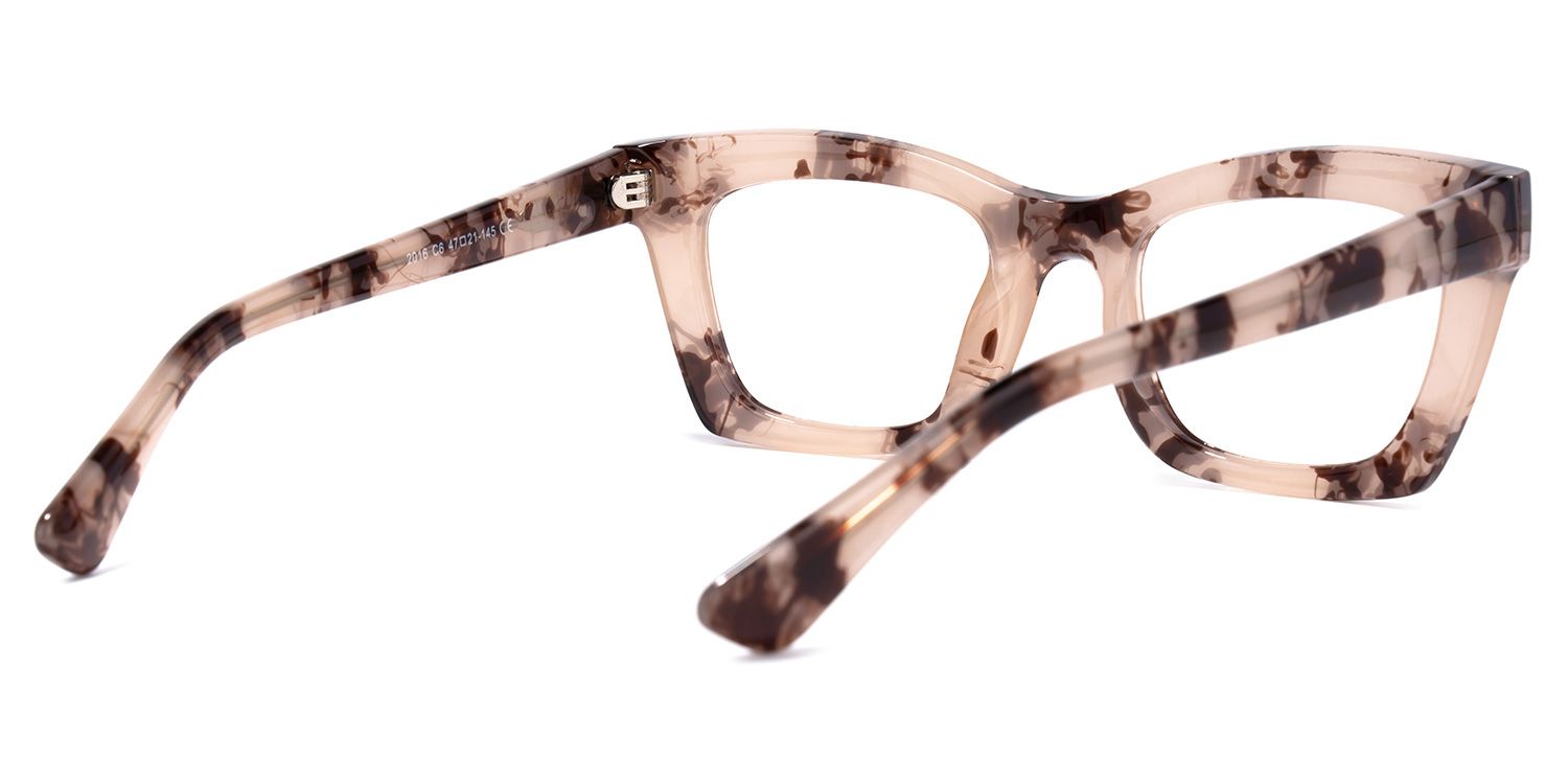 Vargas Square Pink-Floral Glasses | ZEELOOL UK3