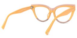 Cascata Cateye Earthy-Yellow Glasses3