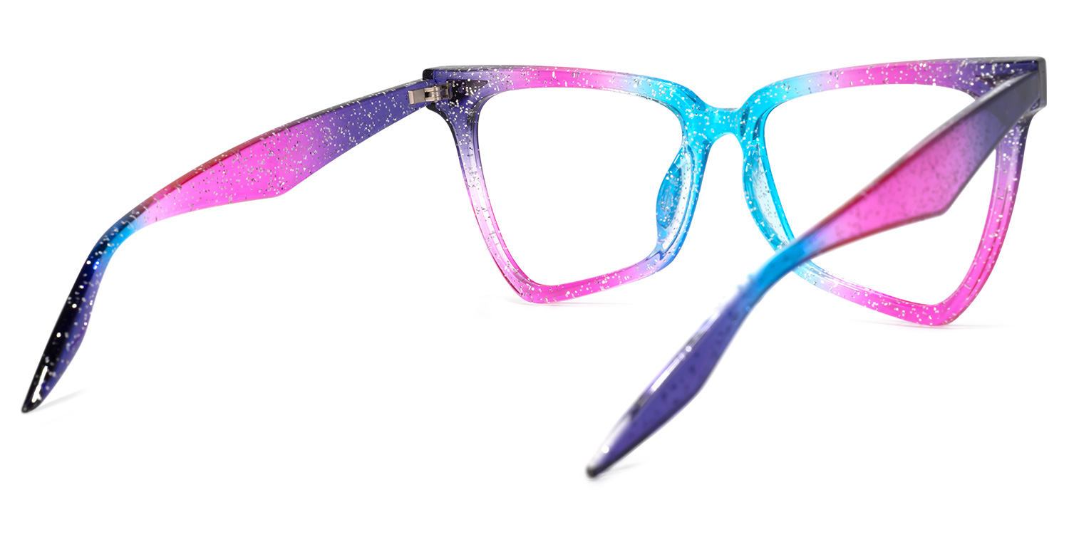 Geometrical Rainbow Eyeglasses | ZEELOOL UK3