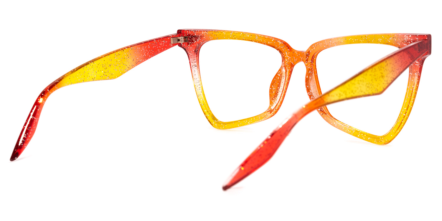 Geometrical Rainbow Eyeglasses | ZEELOOL UK3
