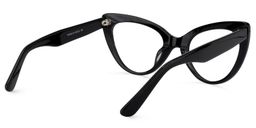 Claudette Cat Eye Black Glasses4
