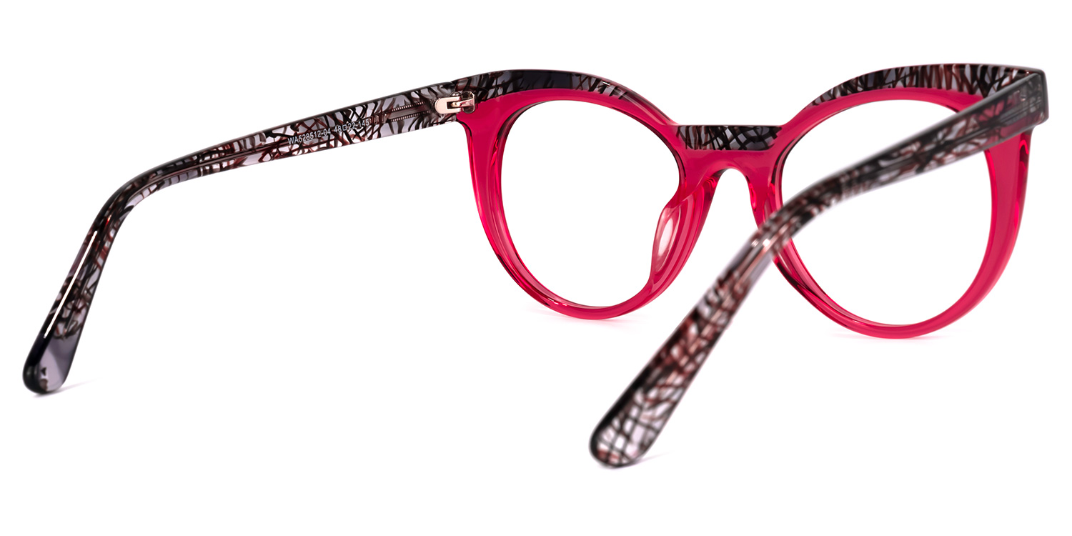 Lismary Cateye Pink Glasses | ZEELOOL UK3