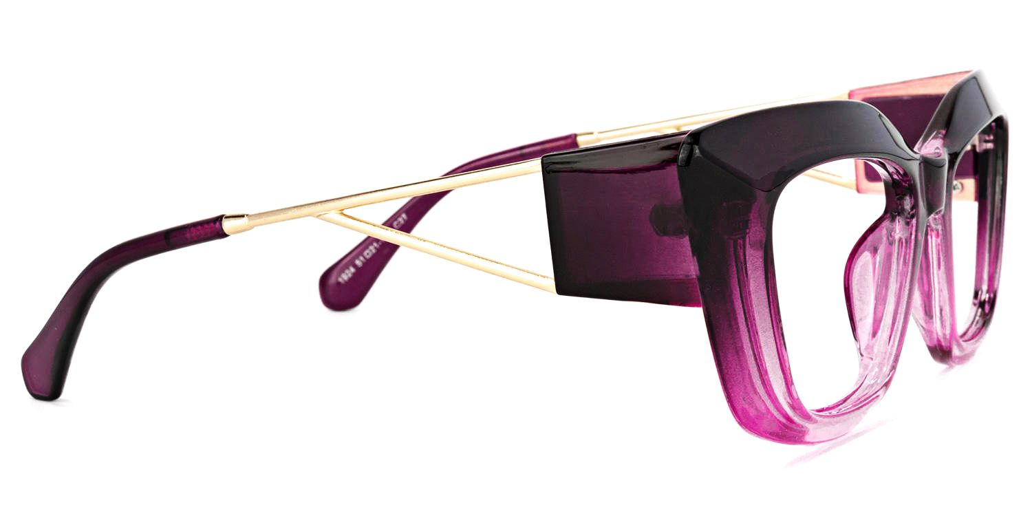Ferrer Cateye Purple Glasses | ZEELOOL UK2