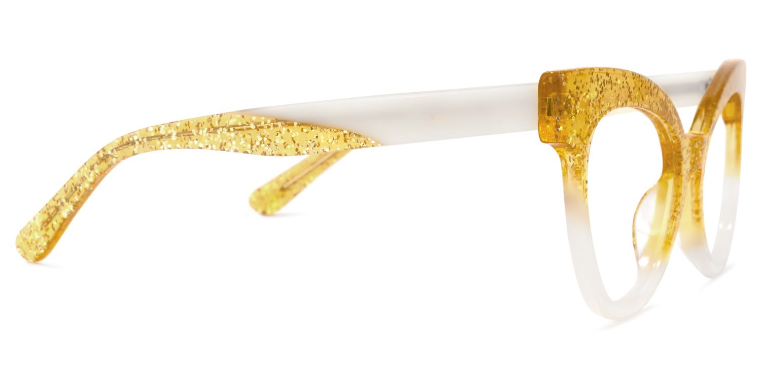 Haydee Cateye Yellow Glasses | ZEELOOL UK2