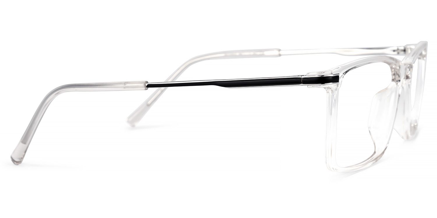Mikysha Rectangle Clear Glasses | ZEELOOL UK2