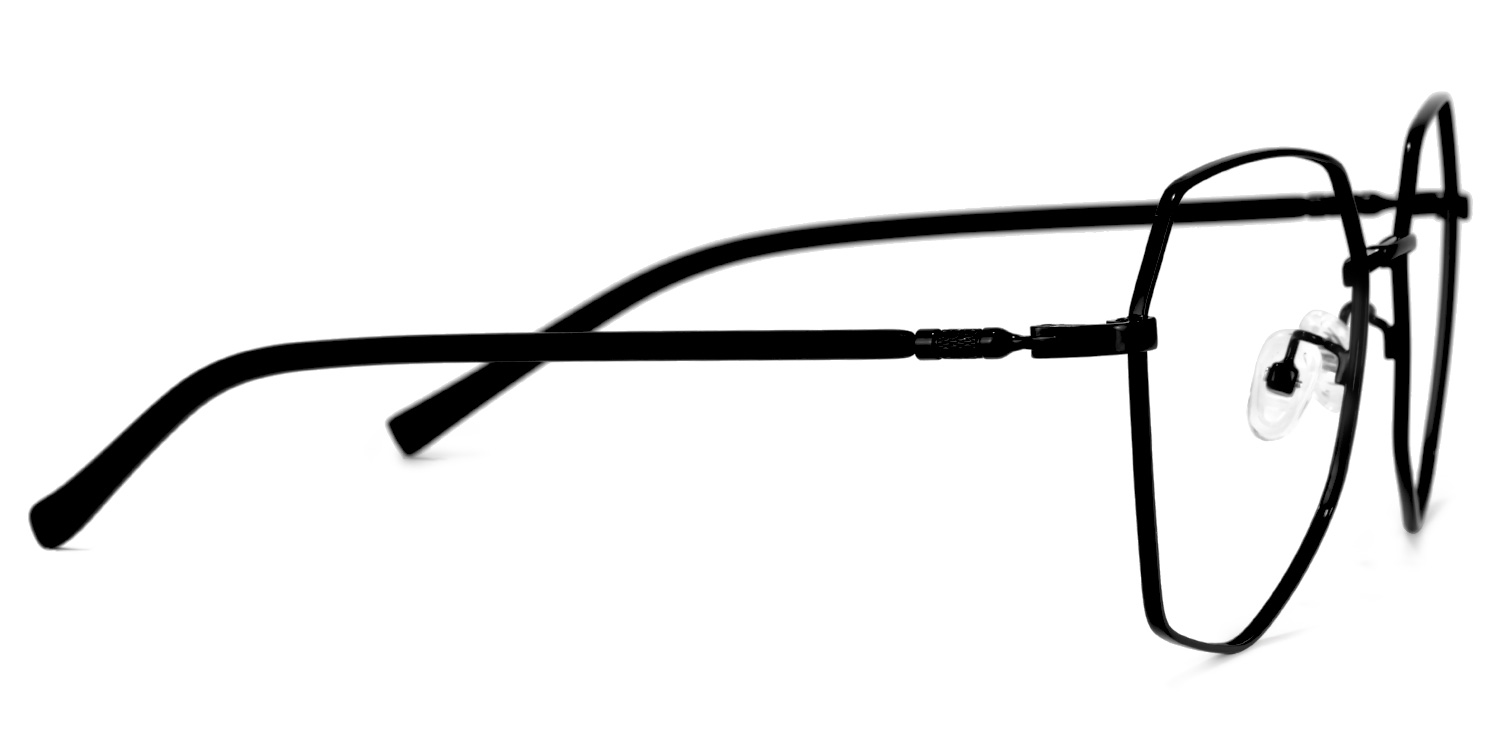 Crumpton Geometric Black Glasses2