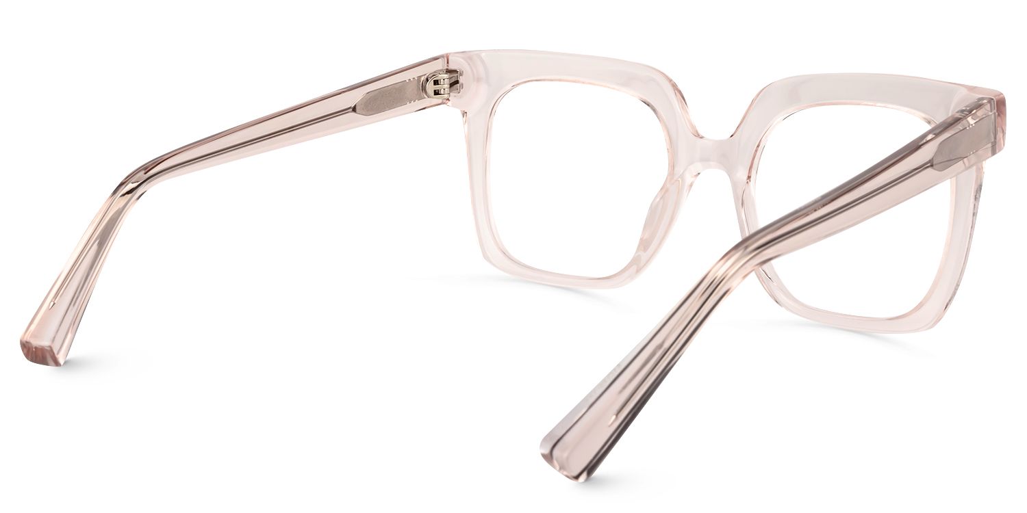 Dexter Square Beige Glasses | ZEELOOL UK4