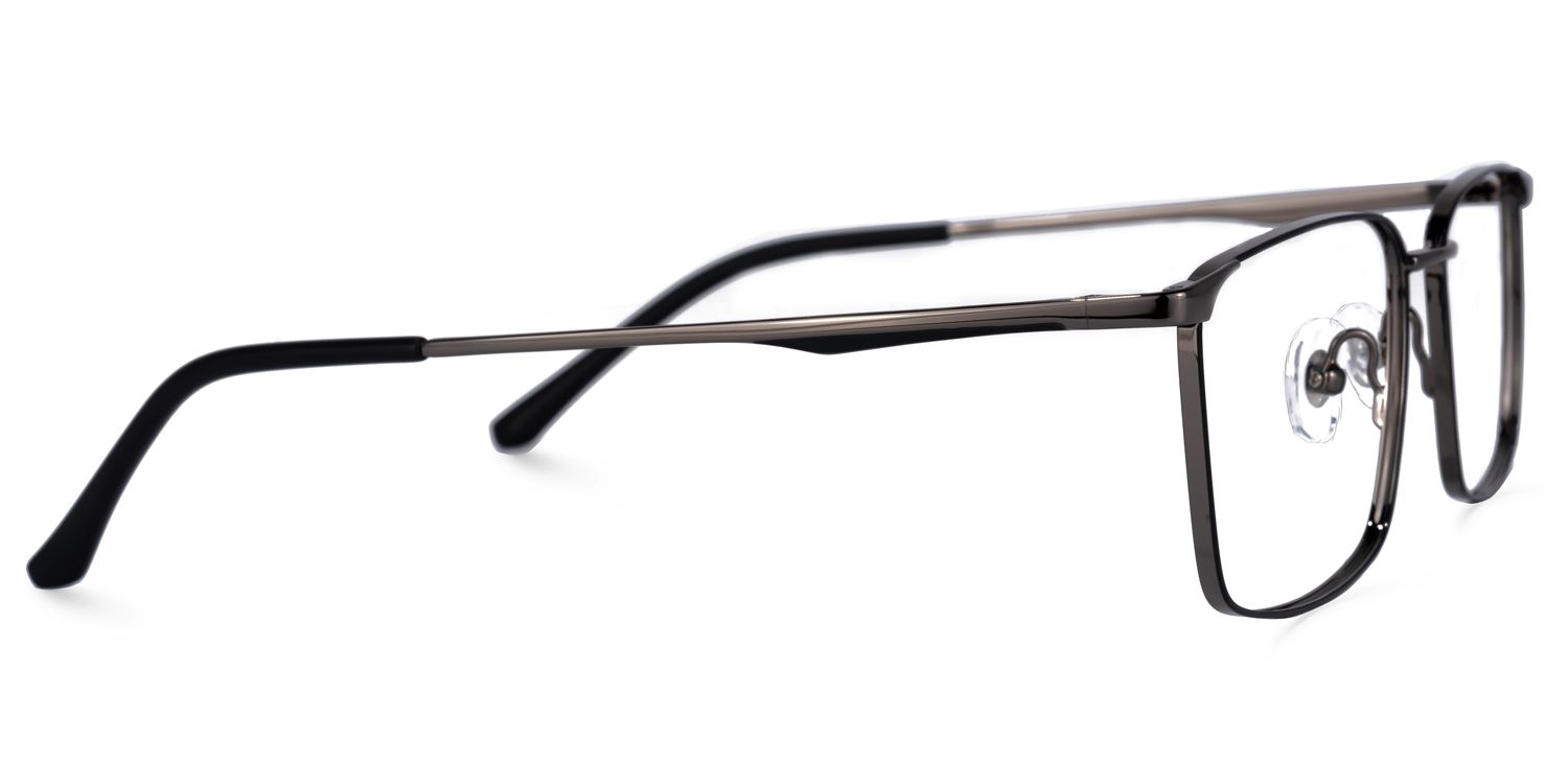 Tyrone Rectangle Tarnish Glasses | ZEELOOL UK2
