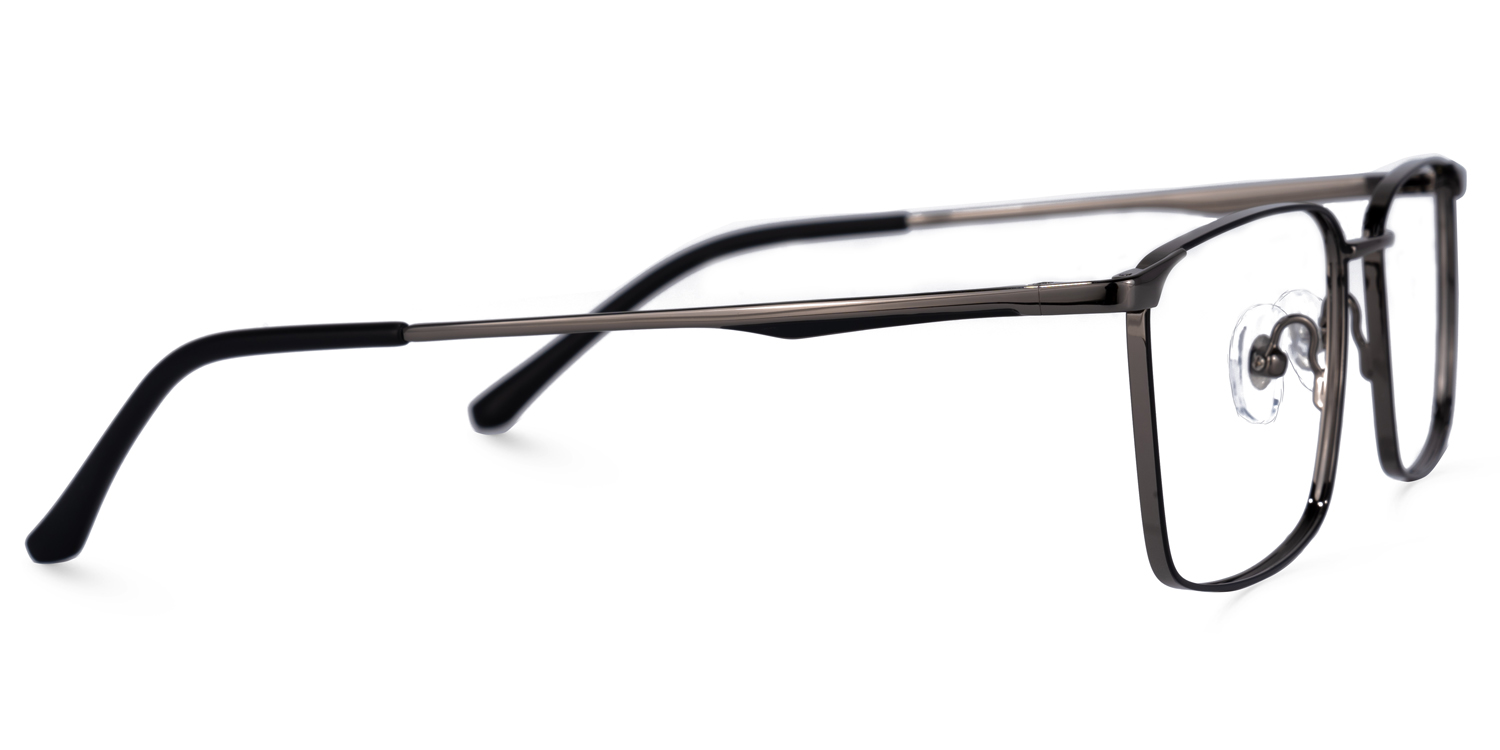 Tyrone Rectangle Tarnish Glasses | ZEELOOL UK2