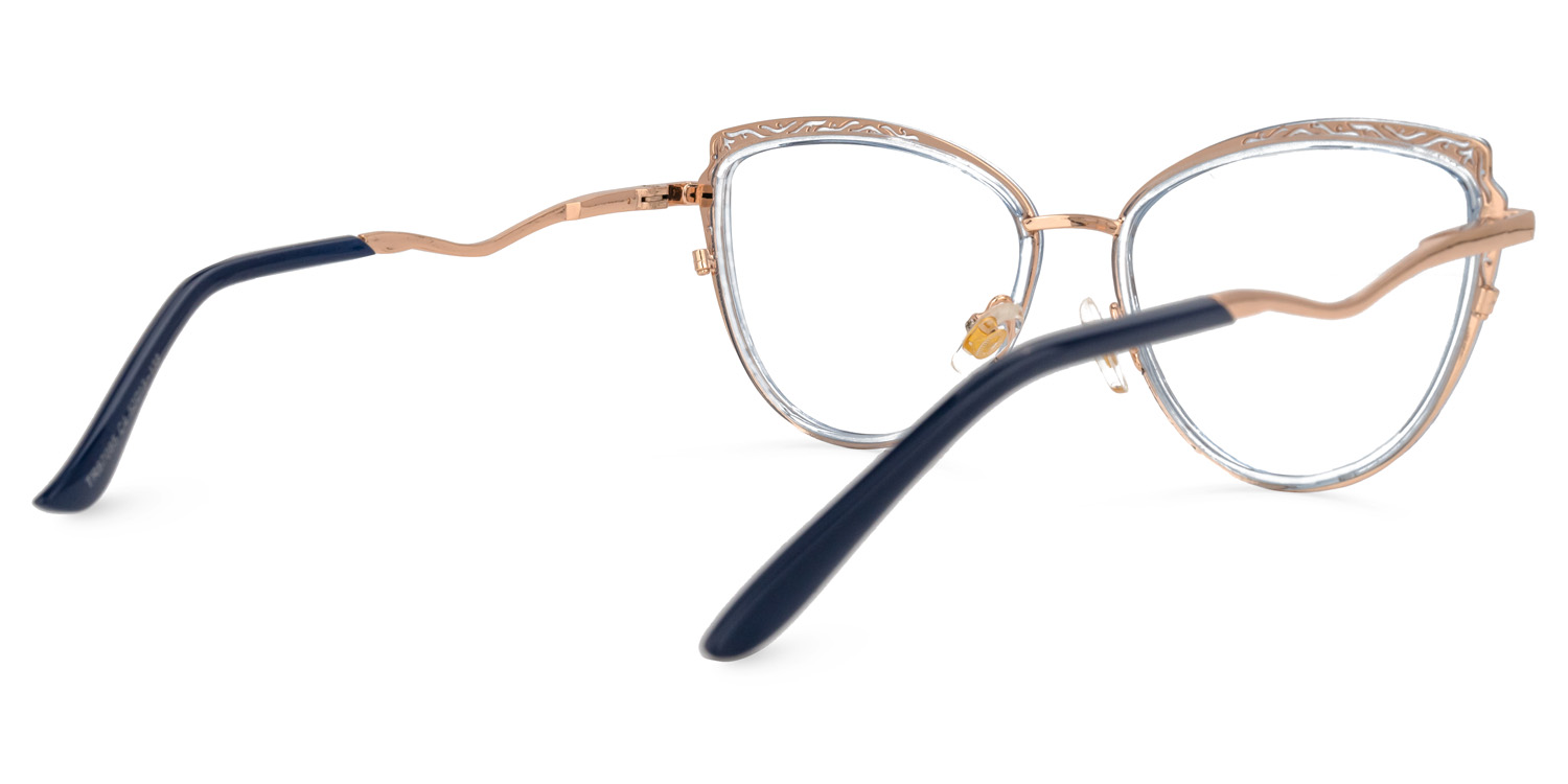 Arceiba Cateye Light-Gold Glasses | ZEELOOL UK3